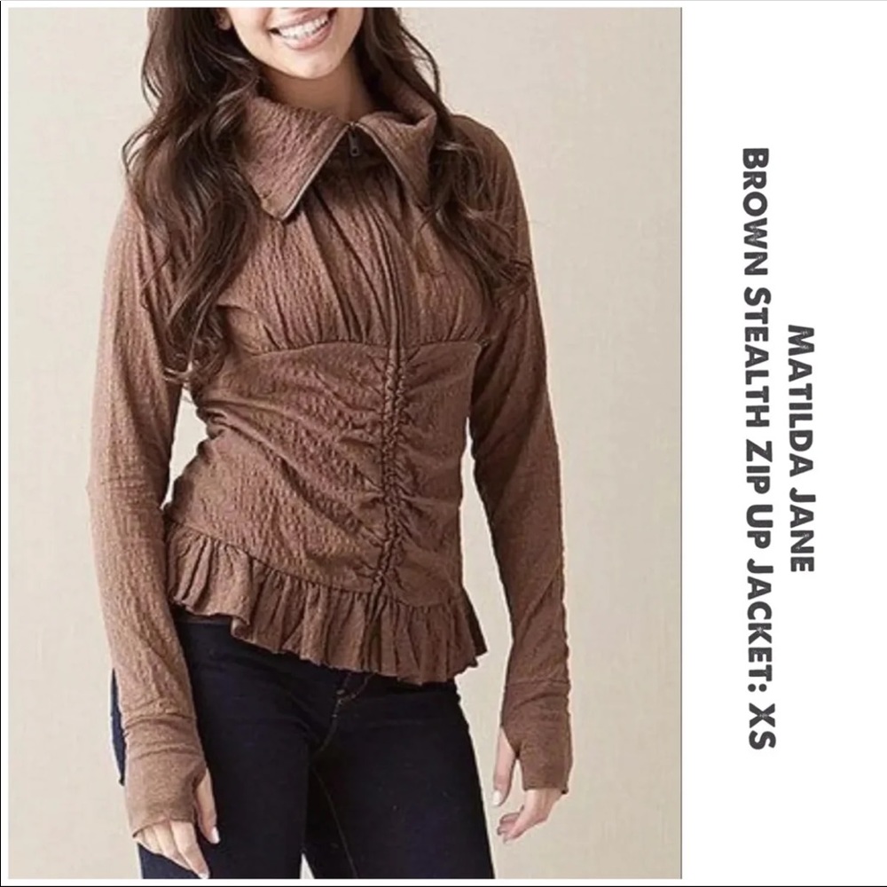 Matilda Jane Brown Stealth Jacket: XS